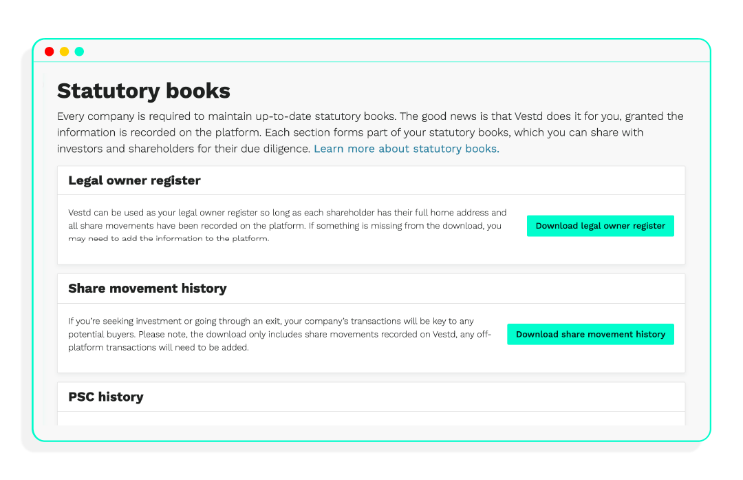 STATUTORY BOOKS