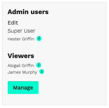 managing users