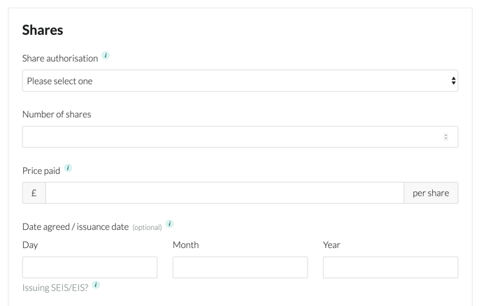 share authorisation