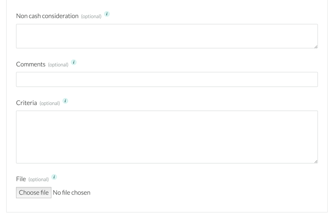 optional bits section