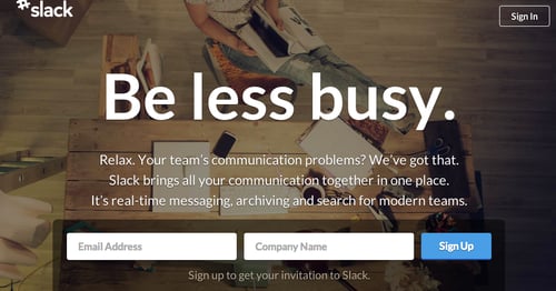slack be less busy 