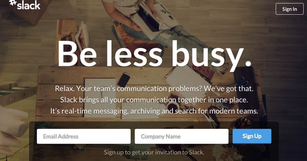 slack be less busy 