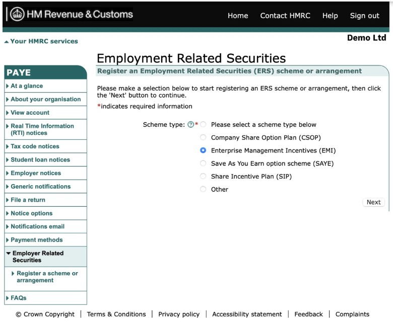 Submitting Your EMI Initial Notification