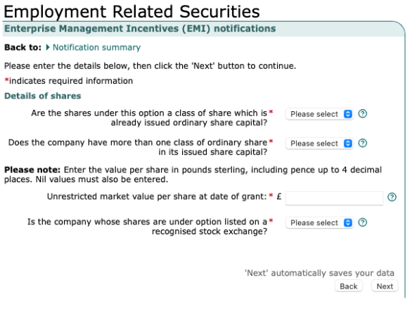 Submitting Your EMI Initial Notification