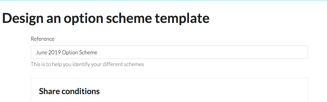 design an option scheme template