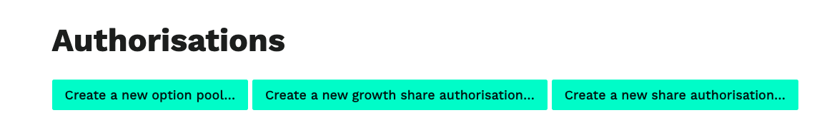 share scheme authorisations